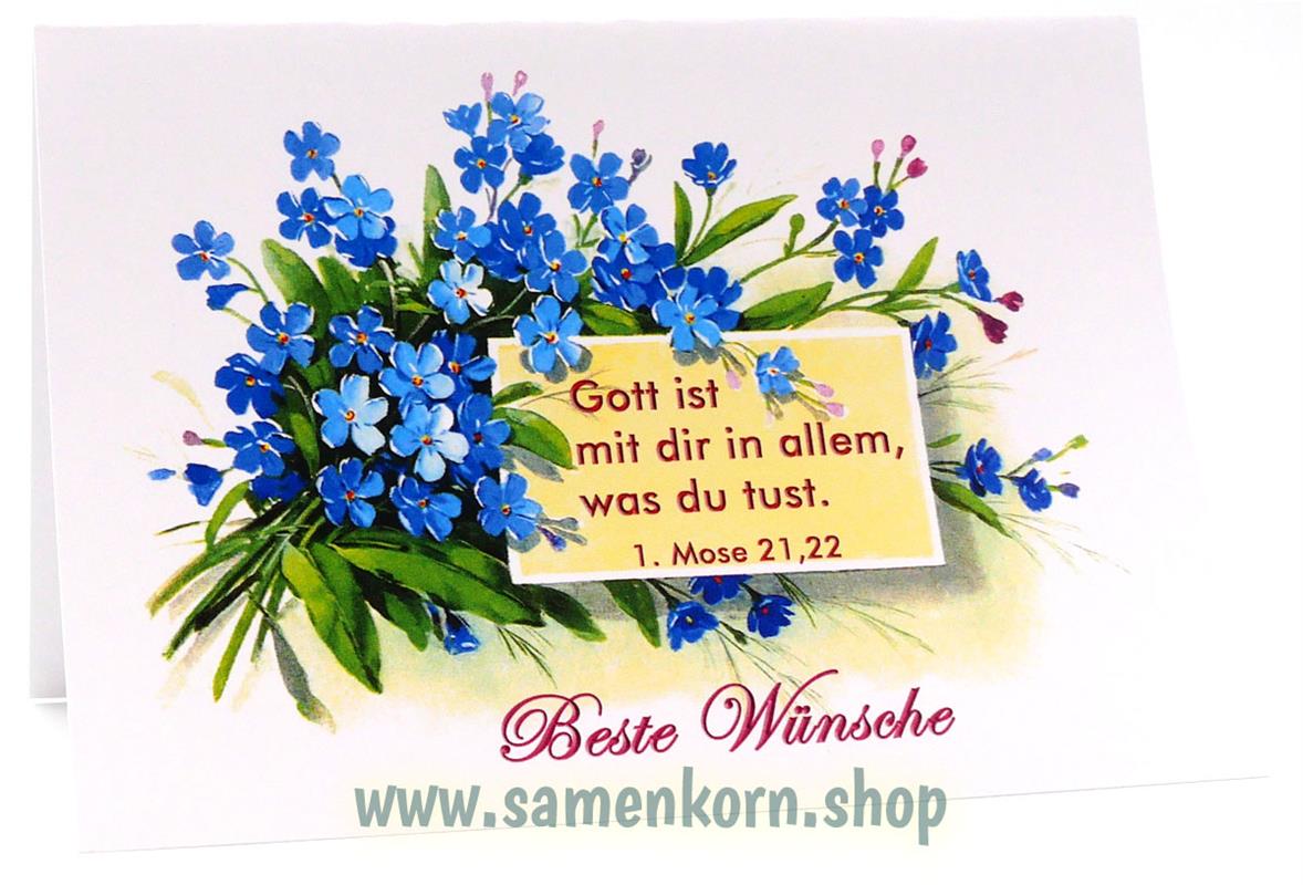 Doppelkarten zum Geburtstag / Set "Blumen" 5 Karten
