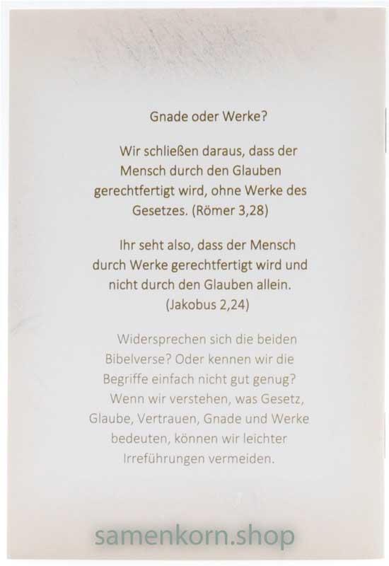 Gnade oder Werke? / Heft