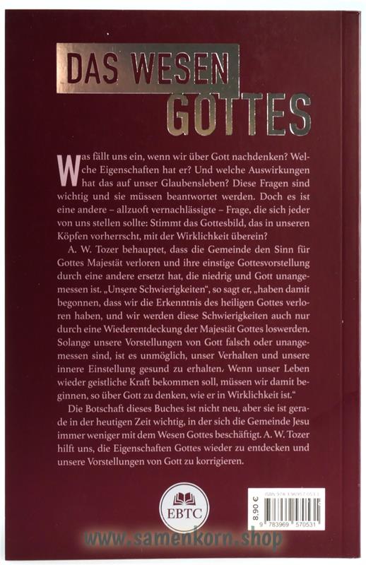 Das Wesen Gottes / Buch