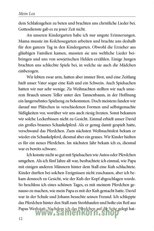 Mein Los / Buch