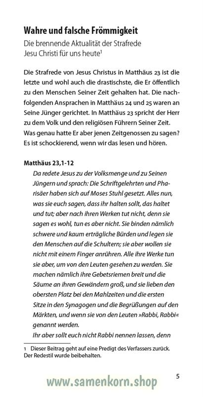 Wahre und falsche Frömmigkeit, Band 32  Reihe Orientierung / Heft