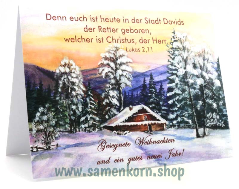 Doppelkarten "Winterlandschaft 2"