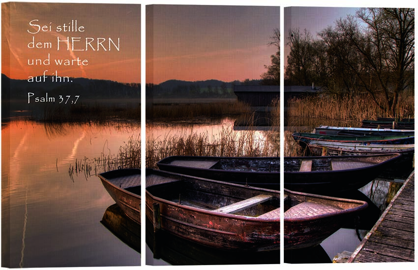 Bild "Boote im Abendlicht"