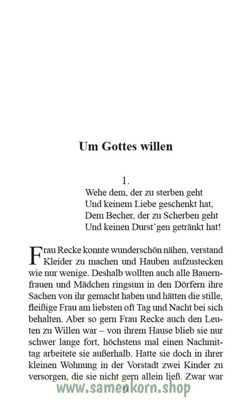 Um Gottes willen / Buch