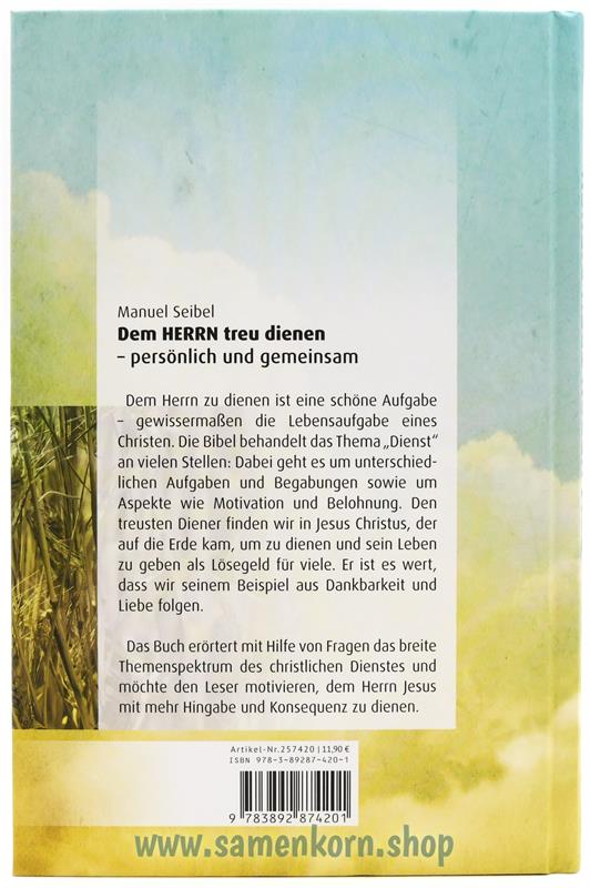 Dem Herrn treu dienen / Buch