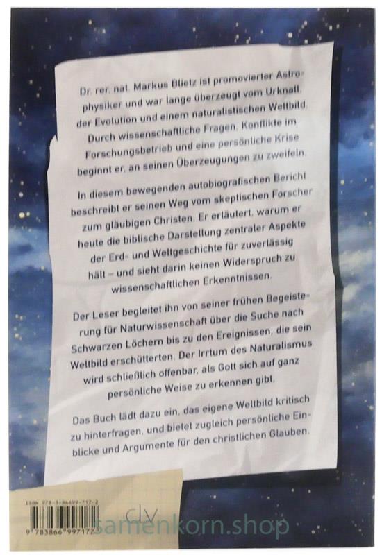 Jenseits der Formeln / Ein Physiker findet Gott / Buch