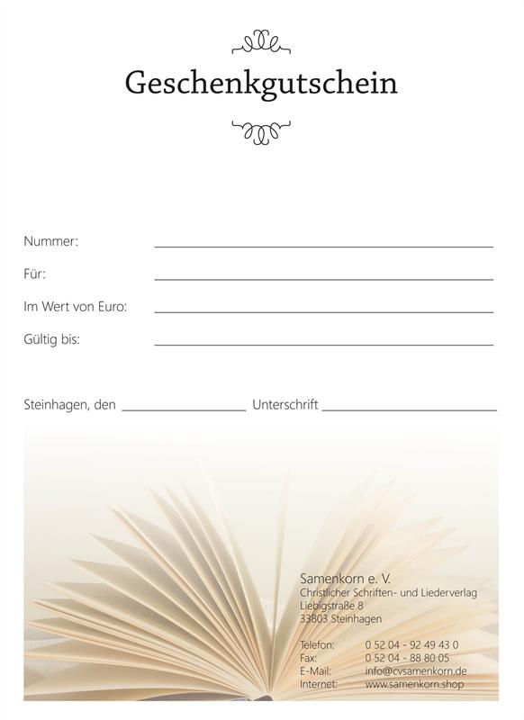 Geschenkgutschein