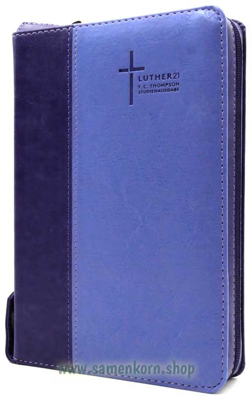 Luther21 F. C. Thompson Studienausgabe, Kunstleder, violett, GS, GR, RV / Buch