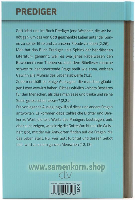 Kommentar zum Buch Prediger / Buch
