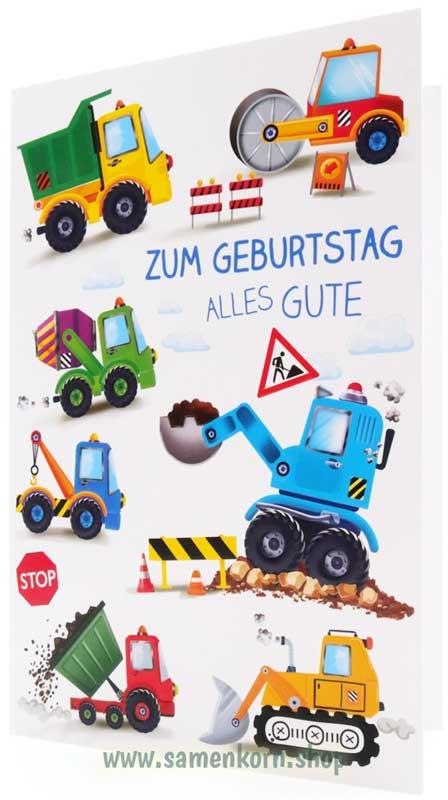 Faltkarte "Zum Geburtstag alles Gute"/ Psalm 92,5