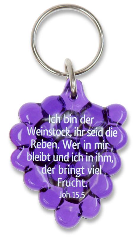 Schlüsselanhänger "Weintraube", lila