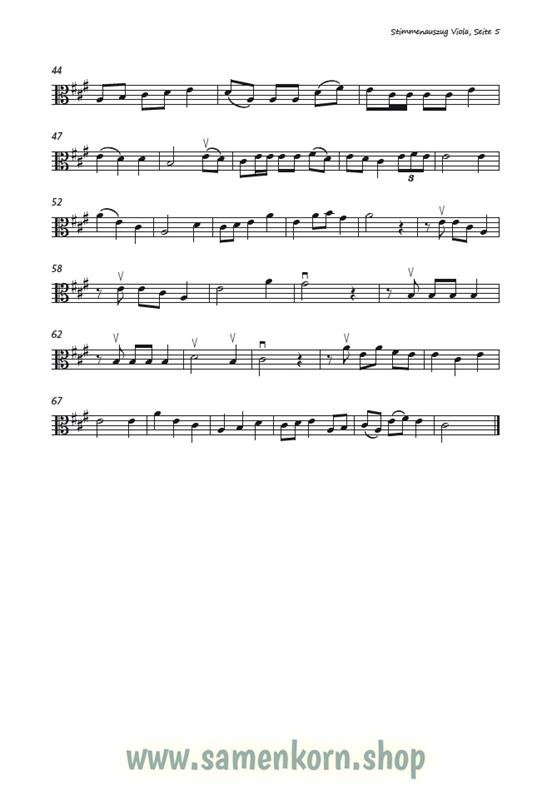 Lobt froh den Herrn / Stimmenauszüge Viola / Noten