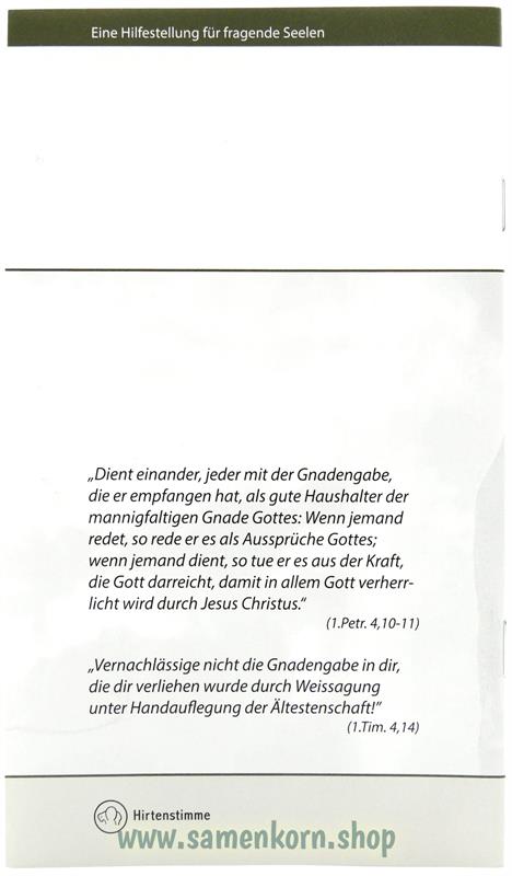 Hier bin ich, sende mich! / Heft