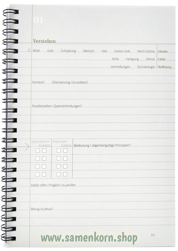 Bibelnotizen mit System / Heft