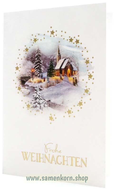 Faltkarte "Frohe Weihnachten" 1.Joh.2,8