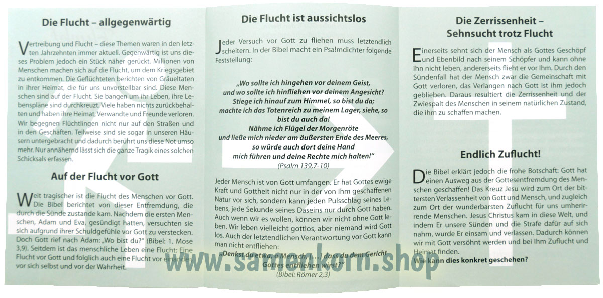 Flucht oder Zuflucht / Traktat