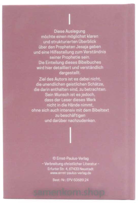 Der Prophet Jesaja - Abriss und Gliederung / Buch