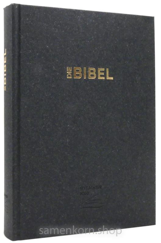 Schlachter 2000 - Schreibrandausgabe, schwarz, ohne Parallelstellen / Buch