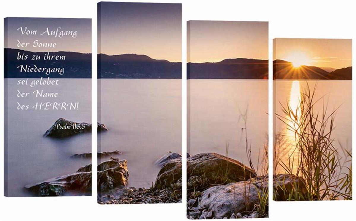 Bild "Sonnenuntergang am See"
