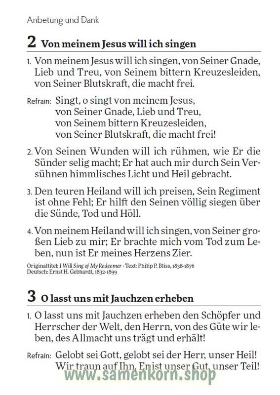 Singt von Jesus! / Gemeinde-Gesangbuch (Großdruck)/Liederbuch
