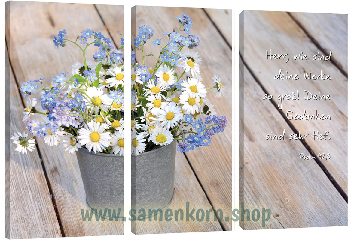 Bild "Blumenstrauß im Eimer"