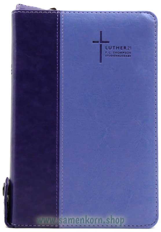Luther21 F. C. Thompson Studienausgabe, Kunstleder, violett, GS, GR, RV / Buch