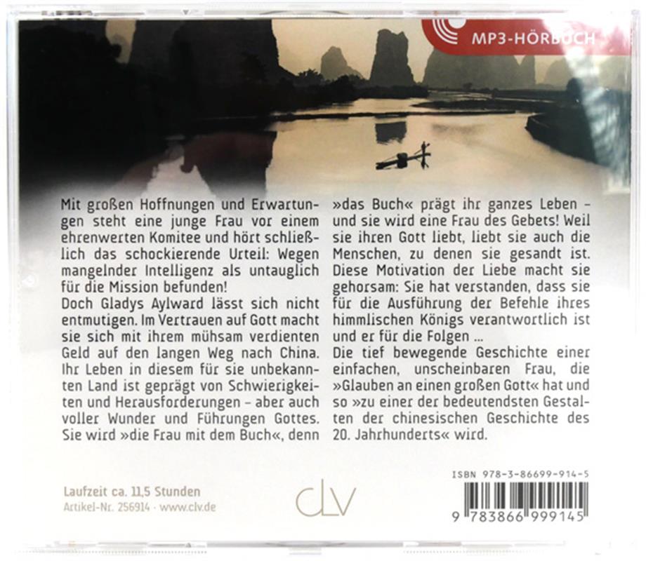 Gladys Aylward, Die Frau mit dem Buch /CD- Hörbuch