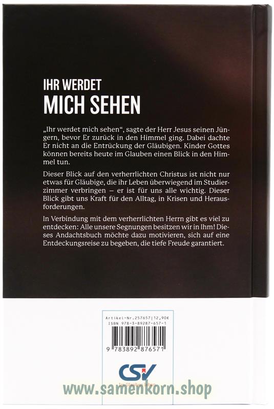 Ihr werdet mich sehen / Buch