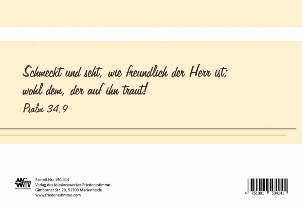 Doppelkarte FS "Gottes Segen zum Geburtstag"