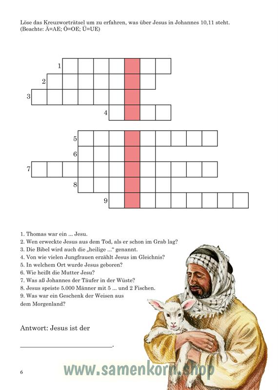 Jesus ist ... / Die Eigenschaften Jesu in Bildern und Rätseln