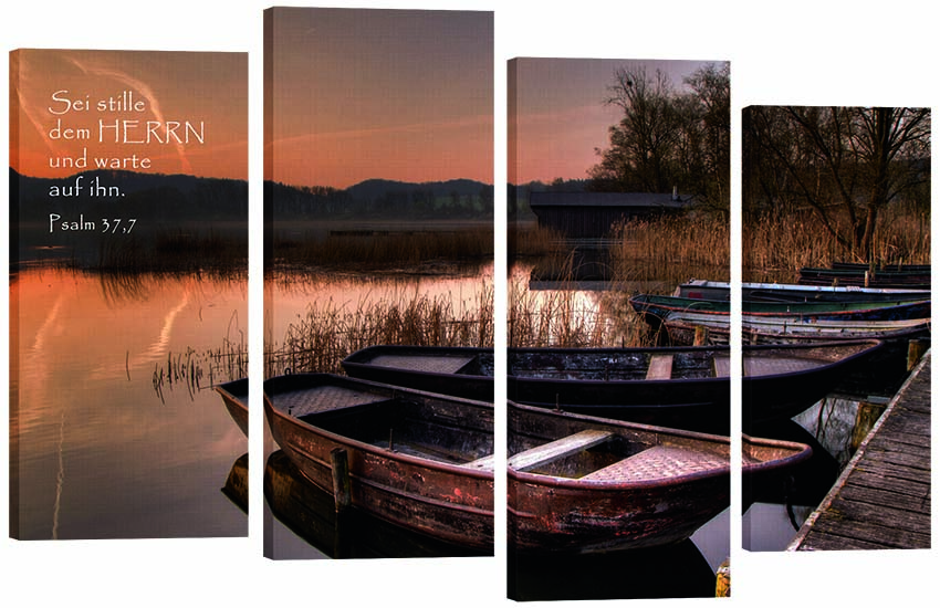 Bild "Boote im Abendlicht"
