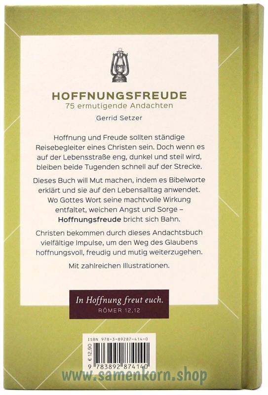 Hoffnungsfreude, 75 ermutigende Andachten / Buch