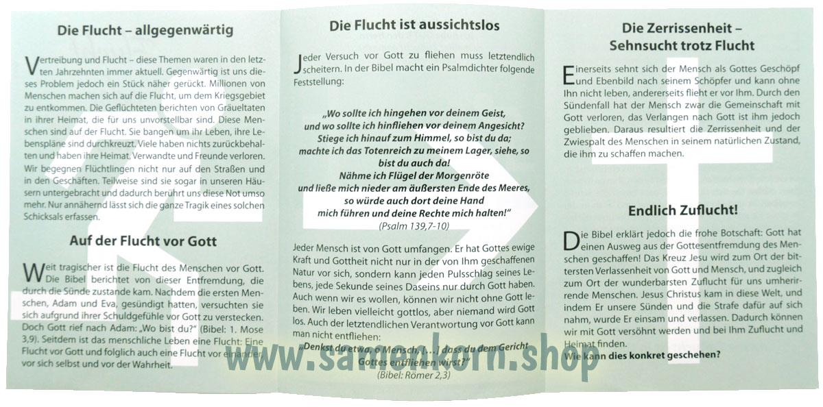 Flucht oder Zuflucht / Traktat