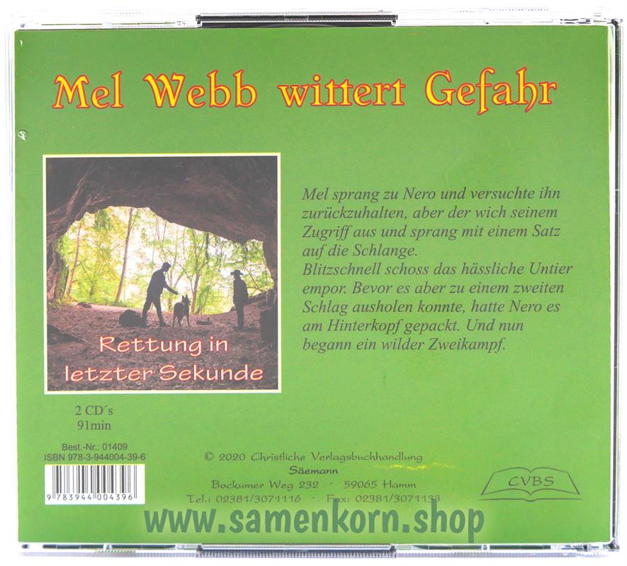 Mel Webb wittert Gefahr - Rettung in letzter Sekunde /  Hörspiel CD
