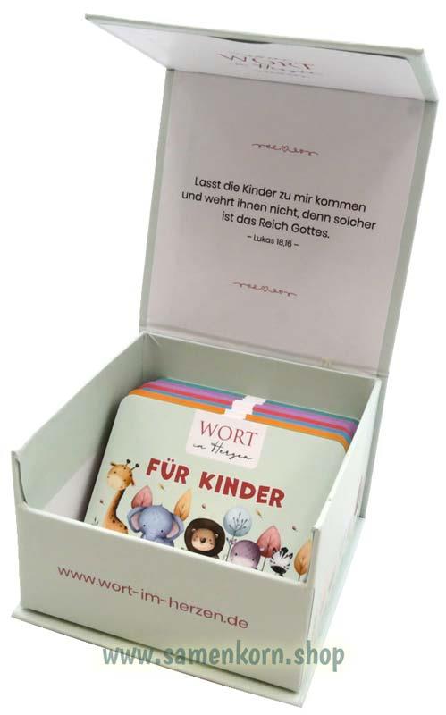 Für Kinder - Wort im Herzen / 48 Lernkarten mit Box