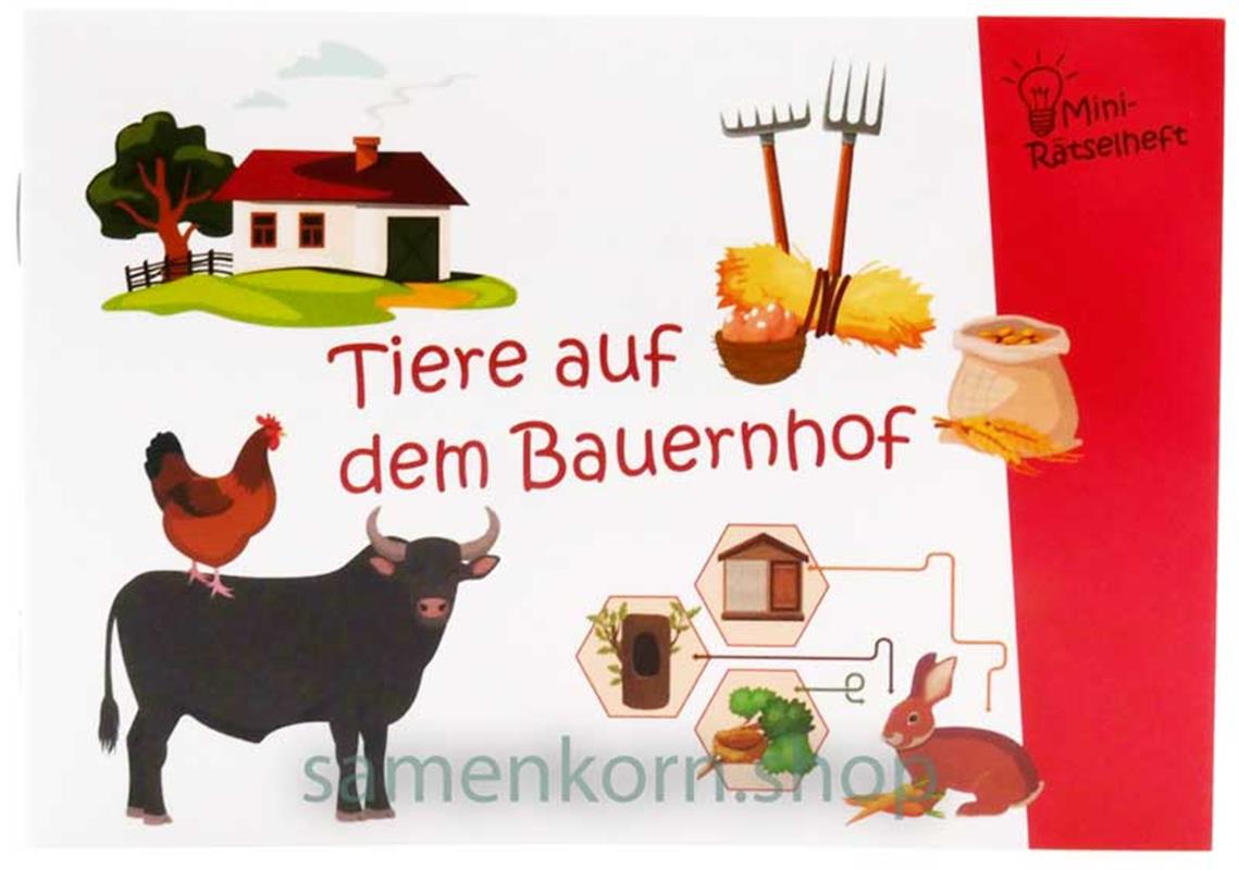 Mini-Rätselheft - Tiere auf dem Bauernhof / Heft