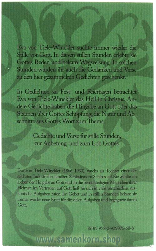 Aus stillen Stunden / Gedichte / Buch
