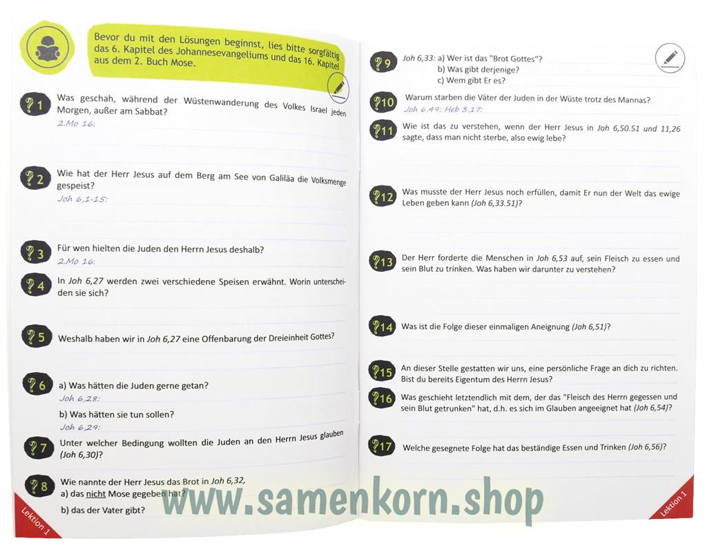 Bibelkurs "Ich-Bin-Worte" / Heft