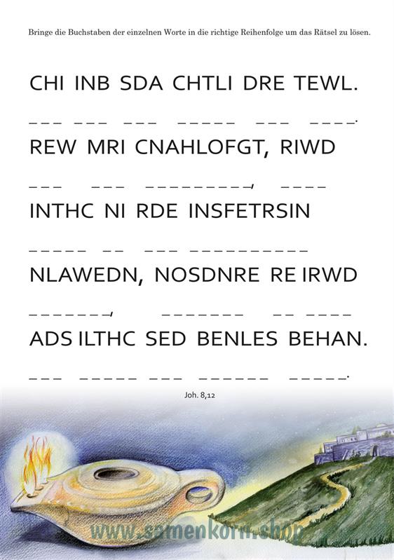 Jesus ist ... / Die Eigenschaften Jesu in Bildern und Rätseln