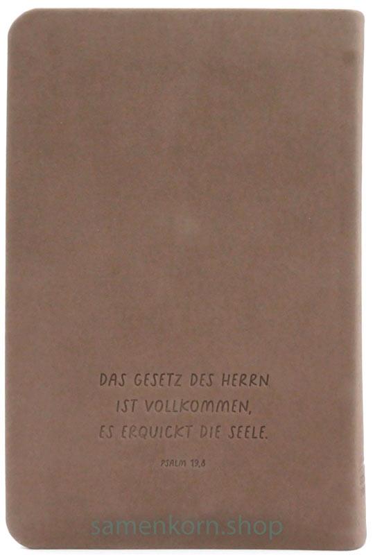 Schlachter 2000 Taschenausgabe (Softcover, Rindsleder, Taupe)