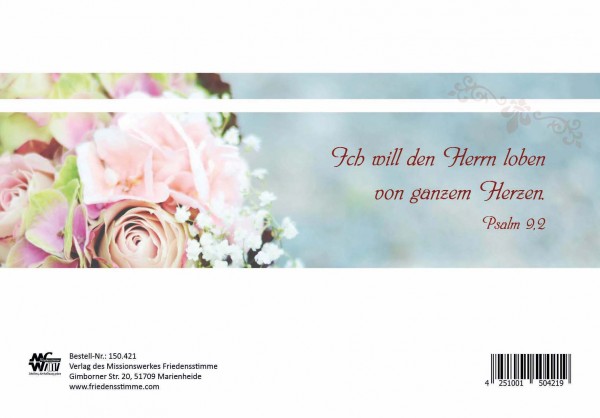 Doppelkarte FS "Zum Hochzeitstag"