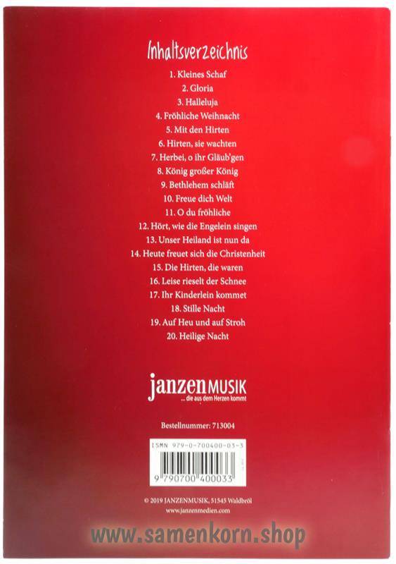 Weihnachten am Klavier / Notenheft