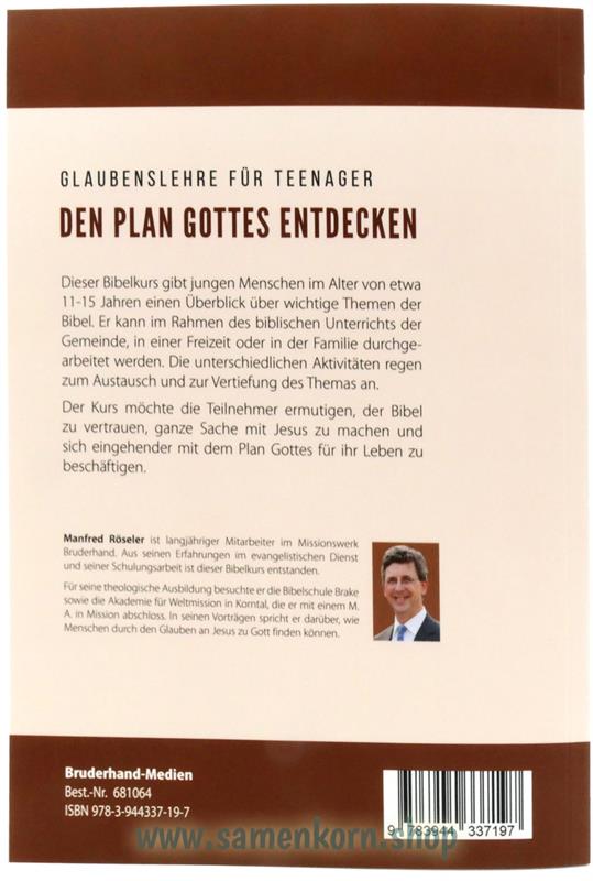 Den Plan Gottes entdecken / Lehrerausgabe
