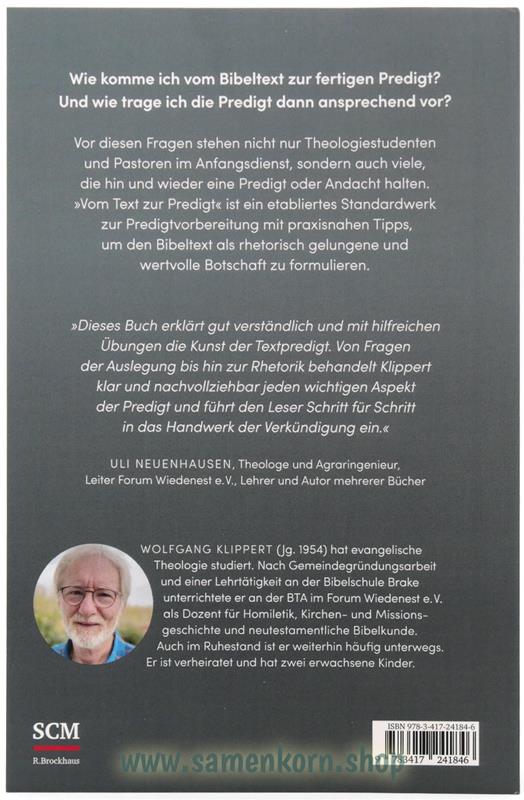 Vom Text zur Predigt / Buch