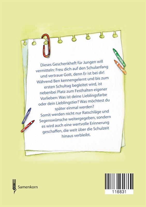 Jetzt bist du ein Schulkind - Junge / Heft