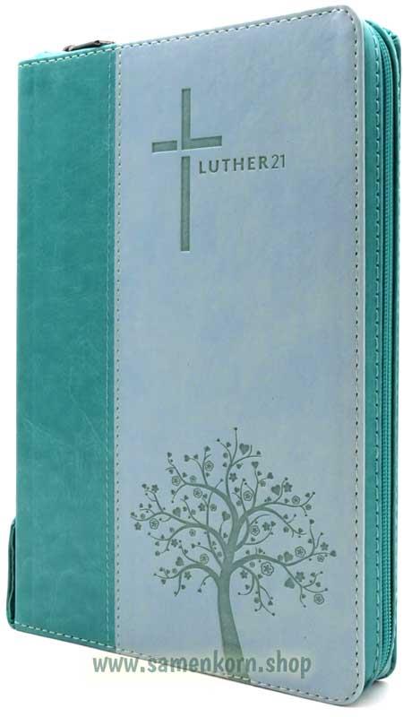 Luther21 - ST, GR, RV, SS - Kunstleder Blau/Türkis