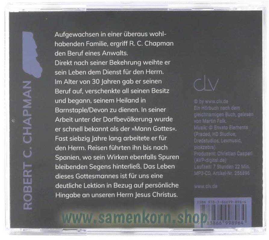 Robert C. Chapman/ Der Mann, der Christus lebte/ MP3-Hörbuch