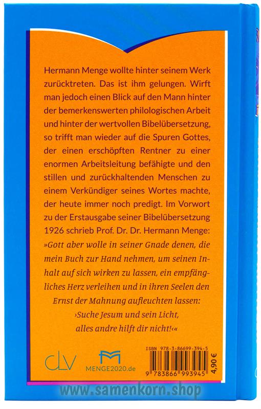 Hermann August Menge/ Buch