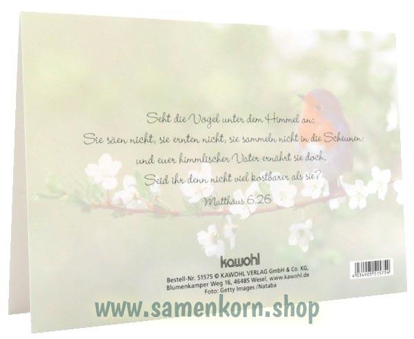 Doppelkarte "Gottes Segen zum Geburtstag"
