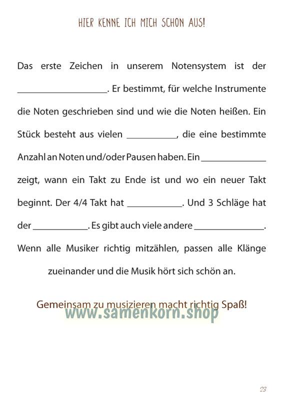 Gemeinsam lernen - Gemeinsam musizieren, Heft Mose